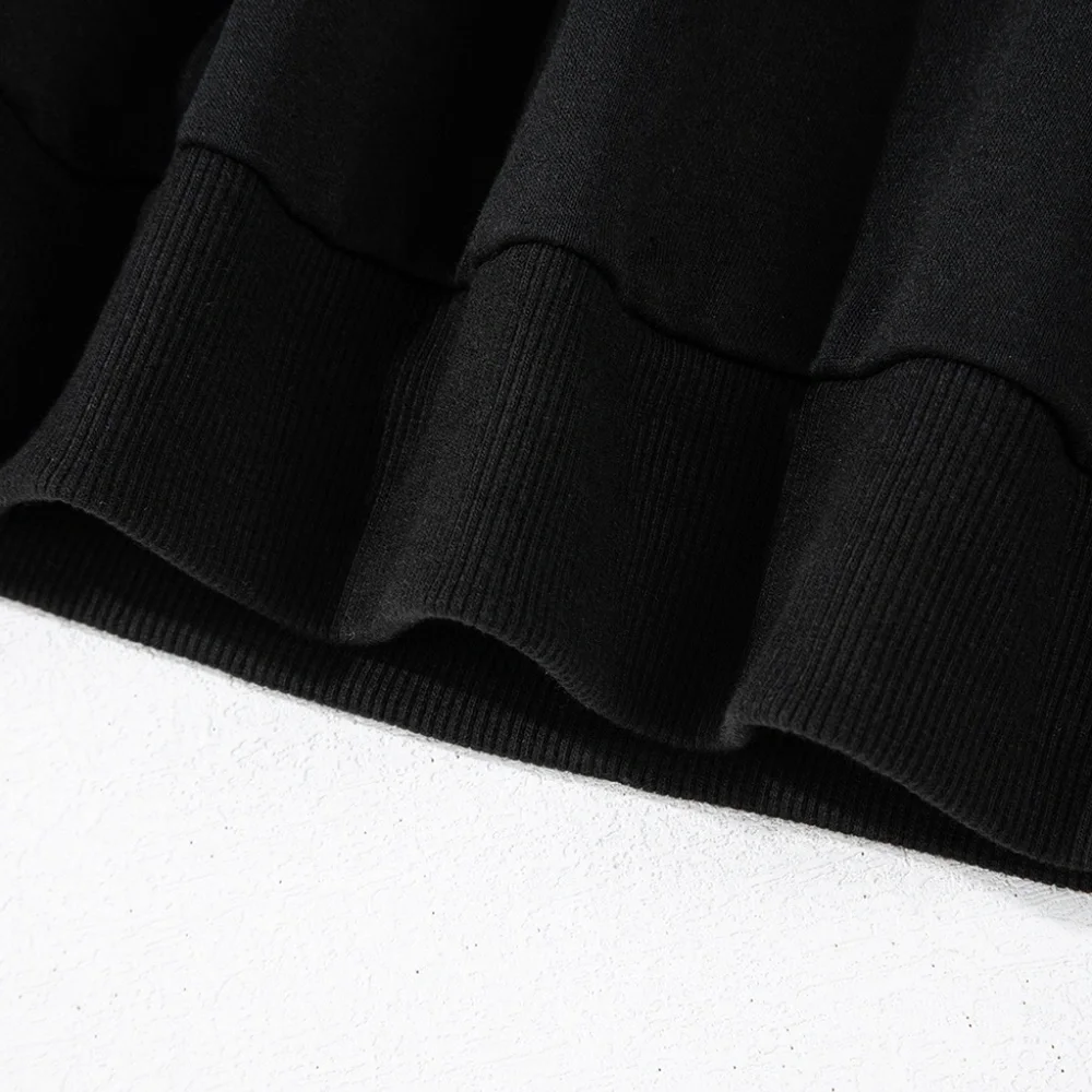 1 MEDIUM LEFT!!! Black Leopard Print Colorblock Raglan Sleeve Sweatshirt - Picture 14 of 14